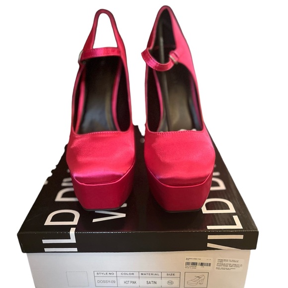 Wild Diva faux satin pumps - Picture 3 of 4